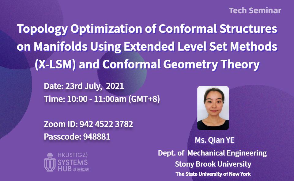 Topology Optimization of Conformal Structures on Manifolds Using